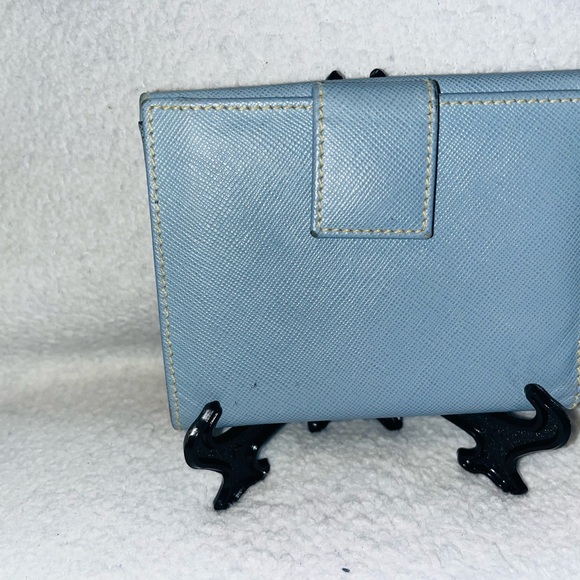 Prada Saffiano Periwinkle Bifold Wallet - Picture 3 of 16